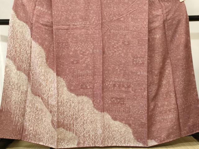 平和屋着物■訪問着 道長幾何学文 正絹 逸品 CABJ2966ev