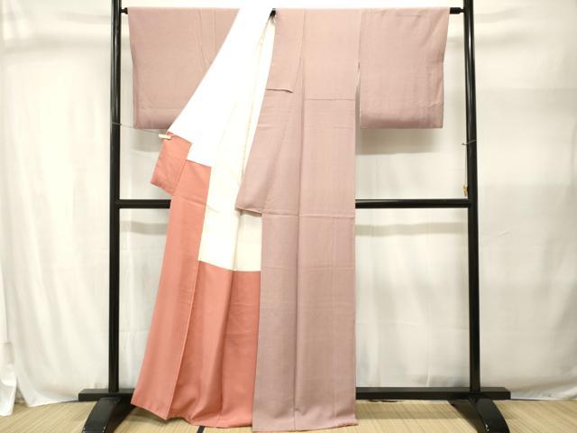 平和屋着物■江戸小紋 寺山存男 縞 正絹 逸品 CABJ3021ev