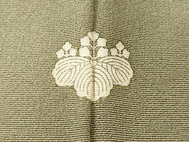 平和屋着物■上質な色無地 抹茶色 正絹 逸品 CABJ3049ev