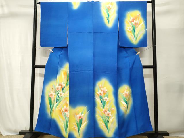 平和屋着物■訪問着 草花文 暈し染め 正絹 逸品 CABJ3072ev
