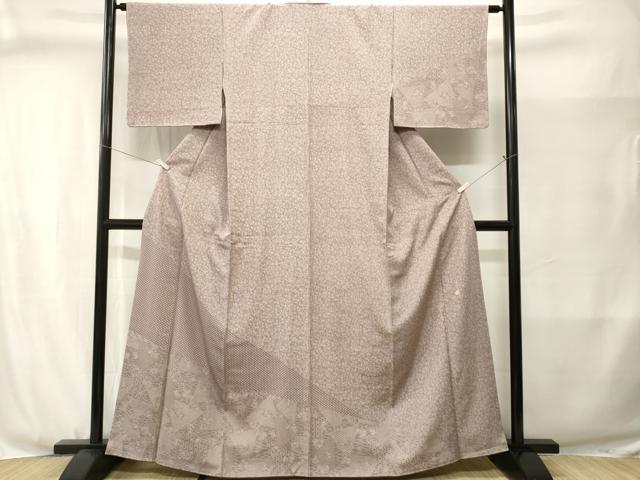平和屋着物■日本工芸会正会員 中儀延 加賀小紋 訪問着 江戸小紋 仕覆文 寄せ小紋柄 高島屋扱い 正絹 逸品 未使用 CABJ3083ev