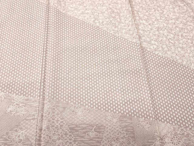 平和屋着物■日本工芸会正会員 中儀延 加賀小紋 訪問着 江戸小紋 仕覆文 寄せ小紋柄 高島屋扱い 正絹 逸品 未使用 CABJ3083ev