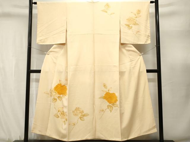 平和屋着物■訪問着 刺繍 枝花文 正絹 逸品 CABJ3092ev