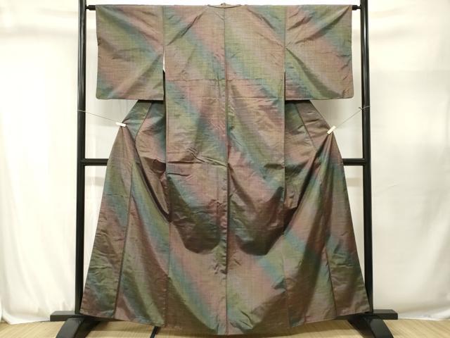 平和屋着物■上質な紬 霞文 正絹 逸品 CABJ3106ev