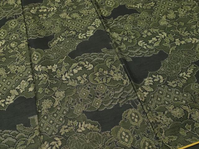 平和屋着物■本場大島紬 9マルキ 吉祥草花文 正絹 逸品 CABJ3112ev