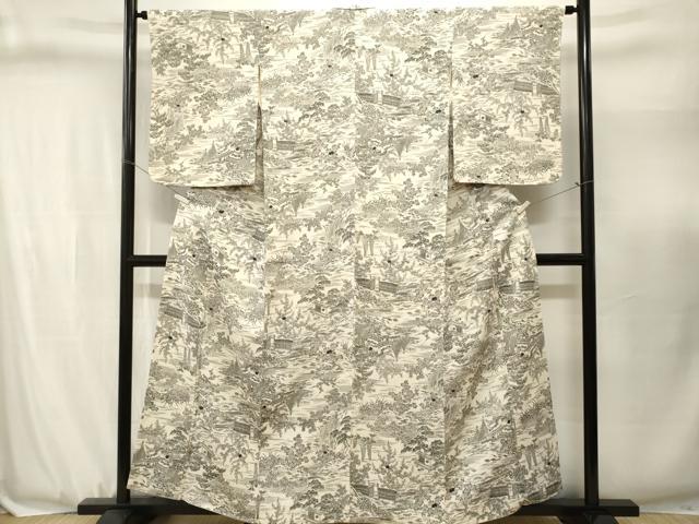 平和屋着物■上質な小紋 御所解文 正絹 逸品 CABJ3118ev