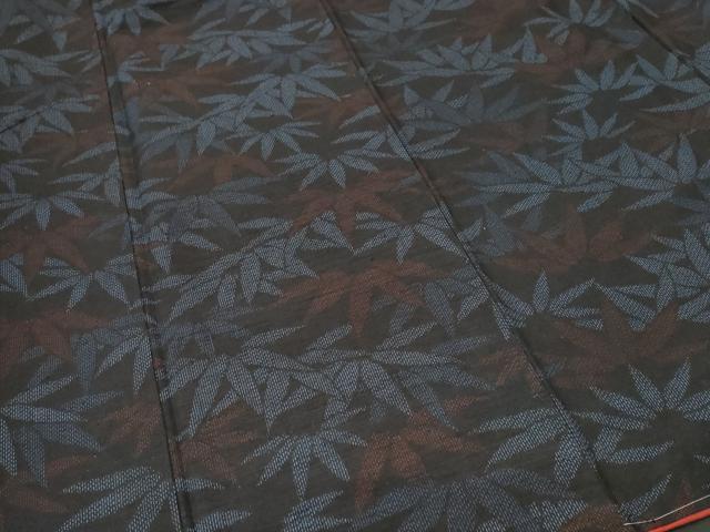 平和屋着物■上質な紬 笹文 正絹 逸品 未使用 CABJ3136ev