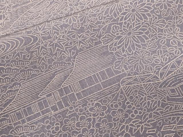 平和屋着物■江戸小紋 風景文 正絹 逸品 CABJ3143ev