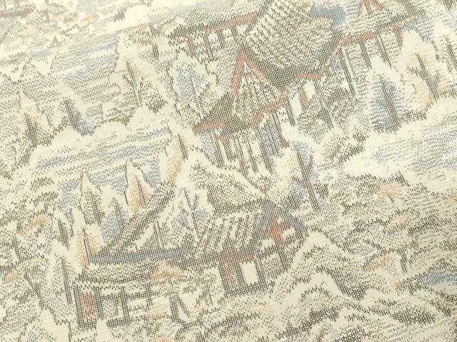 平和屋着物■上質な紬 樹林風景文 正絹 逸品 CABJ3167ev