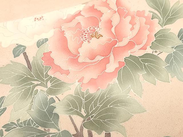平和屋着物■訪問着 刺繍 枝花文 正絹 逸品 CABJ3174ev