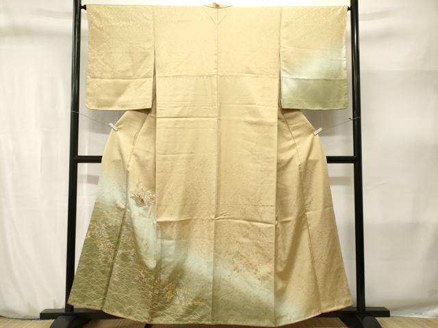 平和屋着物■中国三大刺繍 スワトウ刺繍 総刺繍 訪問着 暈し染め 金銀彩 正絹 逸品 CABJ3176ev