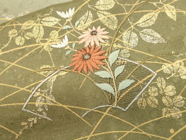 平和屋着物■中国三大刺繍 スワトウ刺繍 総刺繍 訪問着 暈し染め 金銀彩 正絹 逸品 CABJ3176ev