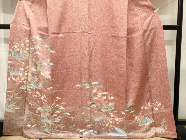 平和屋着物■訪問着 松竹梅御所解文 暈し染め 金彩 正絹 逸品 CABJ3187ev