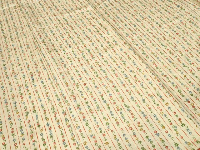 平和屋着物■上質な小紋 草花間道 正絹 逸品 CABJ3193ev
