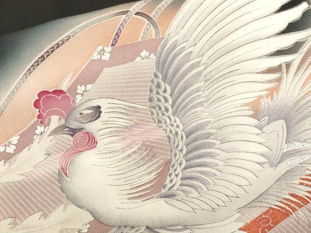 平和屋着物■豪華黒留袖 作家物 刺繍 鳳凰 暈し染め 金銀彩 正絹 逸品 CABJ3204ev