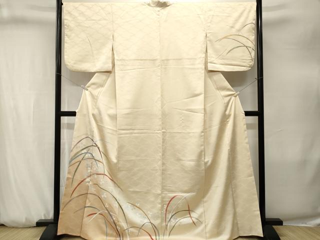 平和屋着物■訪問着 芝草枝萩文 暈し染め 金彩 洗える着物 CABJ3249ev