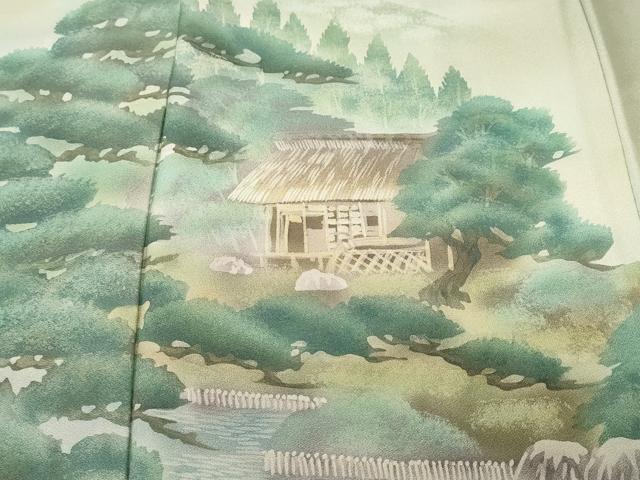 平和屋着物■訪問着 作家物 桂離宮 暈し染め 正絹 逸品 CABJ3262ev