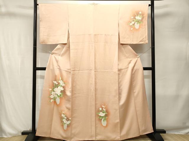 平和屋着物■訪問着 陶器草花文 暈し染め 正絹 逸品 CABJ3267ev