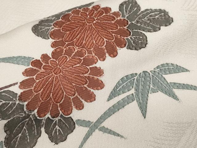 平和屋着物■訪問着 刺繍 松竹梅流水文 暈し染め 正絹 逸品 CABJ3272ev
