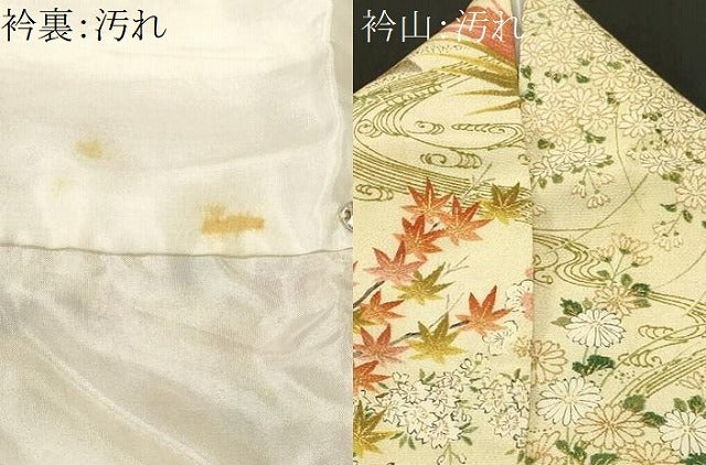 平和屋着物■上質な小紋 鳳凰流水草花文 金彩 鬼しぼ縮緬 正絹 逸品 CABJ3276ev