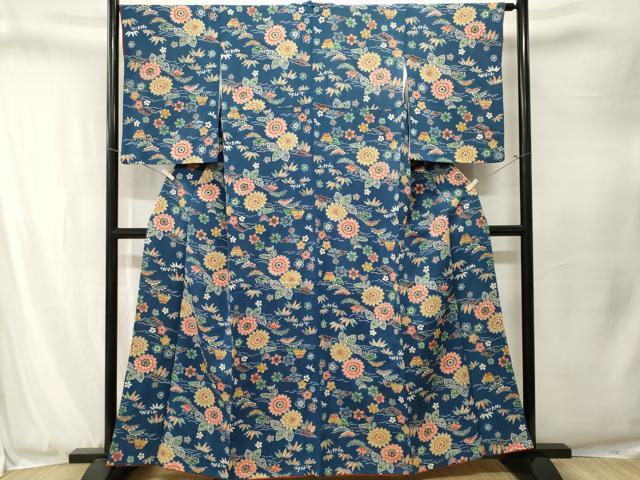 平和屋着物■上質な小紋 型染め 松竹梅御所解文 正絹 逸品 CABJ3292ev