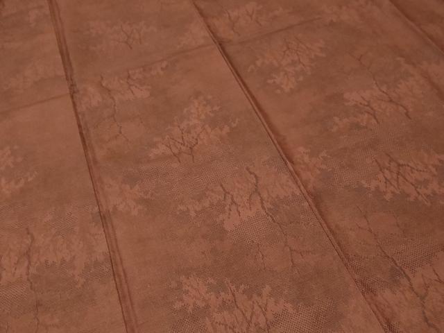 平和屋着物■上質な紬 樹林文 正絹 逸品 CABJ3305ev