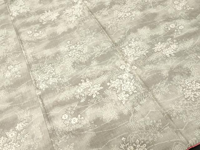 平和屋着物■上質な紬 風景文 三越扱い 正絹 逸品 CABJ3358ev