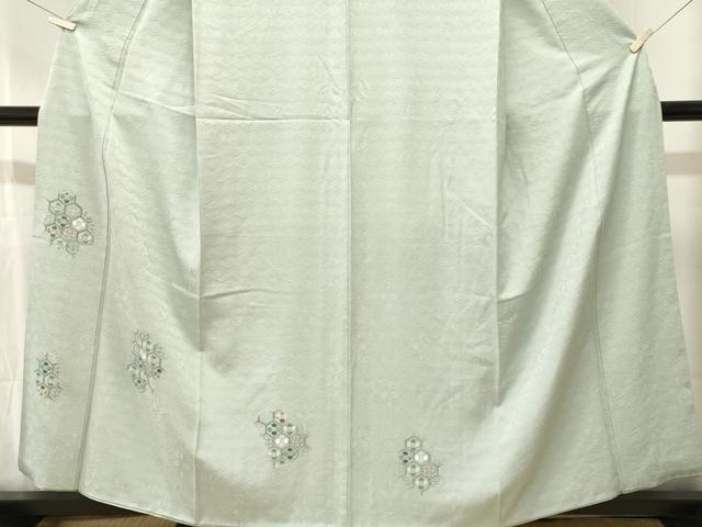 平和屋着物■訪問着 総刺繍 亀甲花繋ぎ文 正絹 逸品 CABJ3362ev