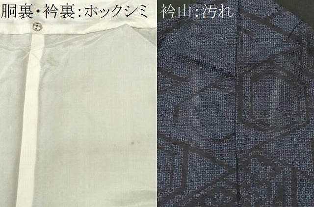 平和屋着物■結城紬 80亀甲 亀甲吉祥文 正絹 逸品 CABJ3379ev