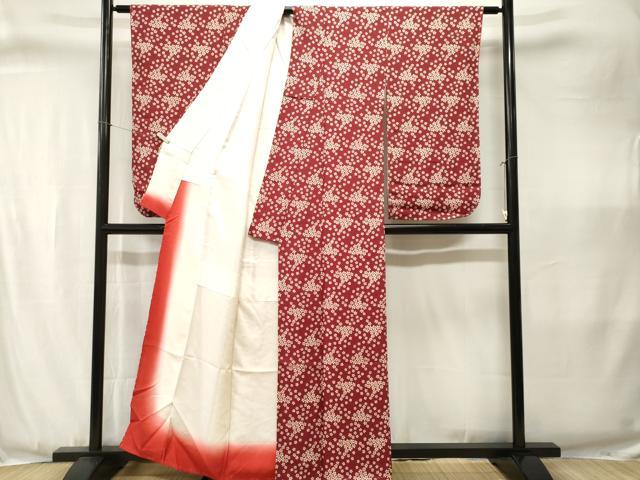 平和屋着物■小振袖 舞桜文 正絹 逸品 CABJ3381ev