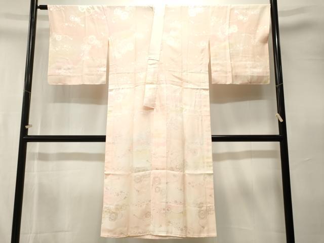 平和屋着物■長襦袢 無双仕立て 鼓舞花文 暈し染め 正絹 逸品 CABJ3388ev