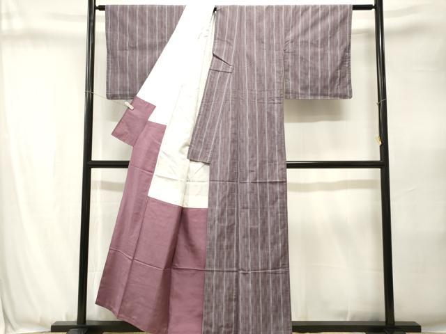 平和屋着物■上質な紬 縞 正絹 逸品 CABJ3389ev
