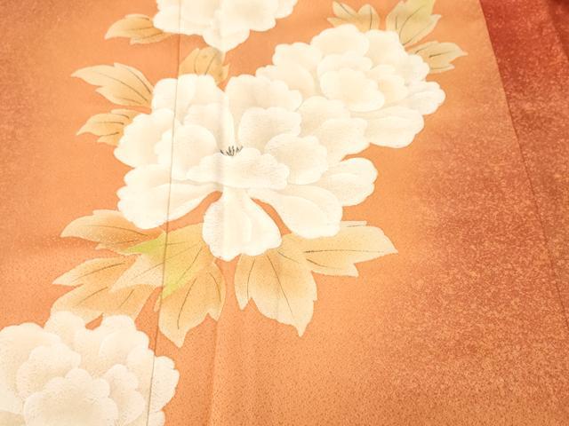 平和屋着物■訪問着 草花文 暈し染め 正絹 逸品 CABJ3408ev