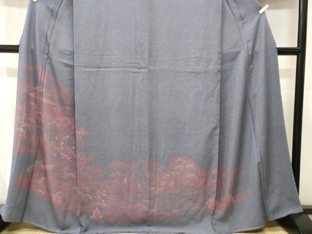 平和屋着物■訪問着 江戸小紋 松竹梅風景文 正絹 逸品 CABJ3412ev