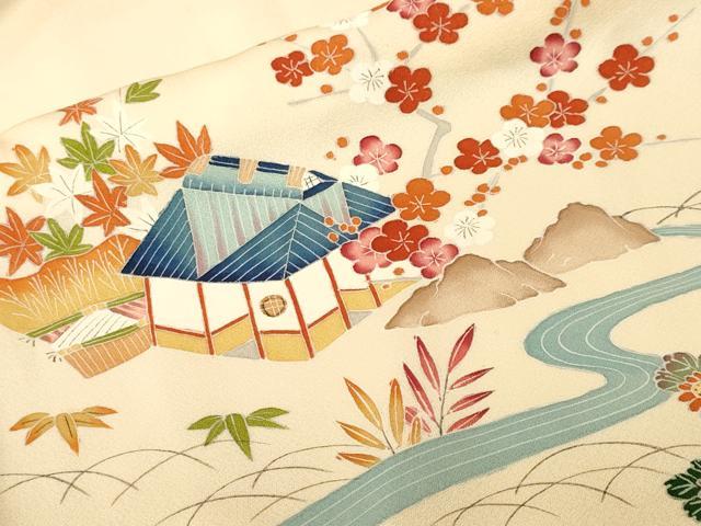 平和屋着物■訪問着 松竹梅御所解文 正絹 逸品 CABJ3429ev