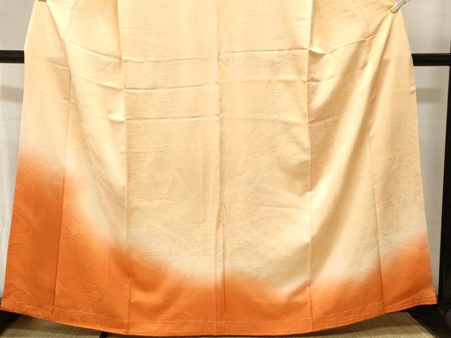 平和屋着物■訪問着 立波霞文 暈し染め 正絹 逸品 CABJ3435ev