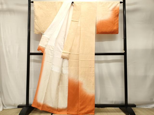 平和屋着物■訪問着 立波霞文 暈し染め 正絹 逸品 CABJ3435ev