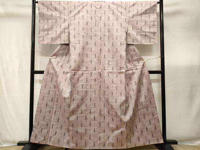 平和屋着物■上質な紬 矢羽 絵絣文様 正絹 逸品 CABJ3442ev