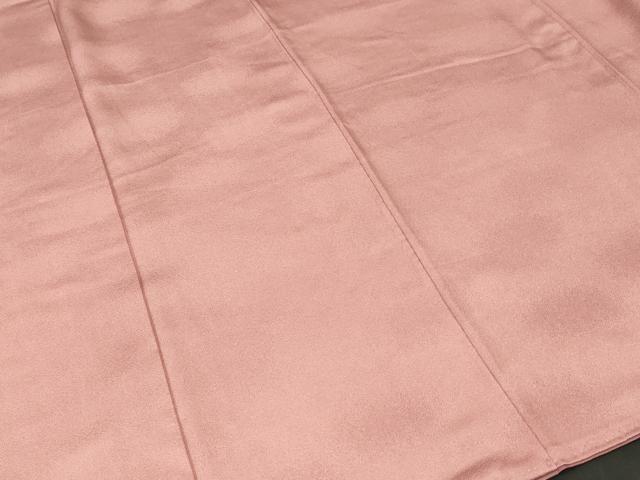 平和屋着物■上質な色無地 霞地紋 退紅色 正絹 逸品 CABJ3447ev