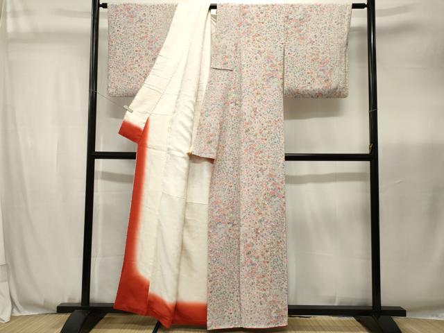 平和屋着物■上質な小紋 楽器花文 正絹 逸品 CABJ3467ev