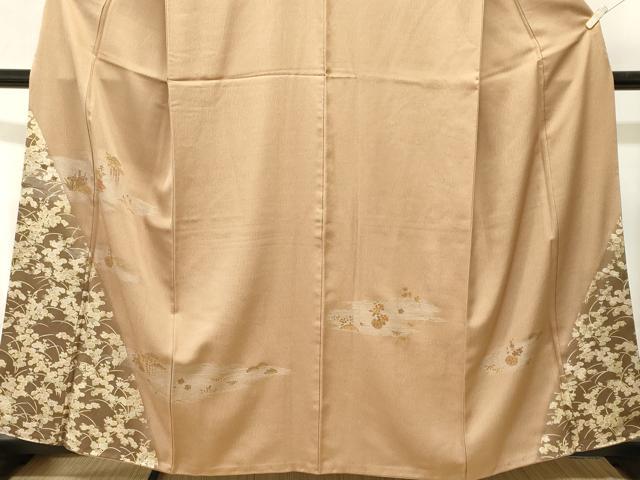 平和屋着物■訪問着 松竹梅 籬花籠文 暈し染め 金銀彩 正絹 逸品 CABJ3469ev