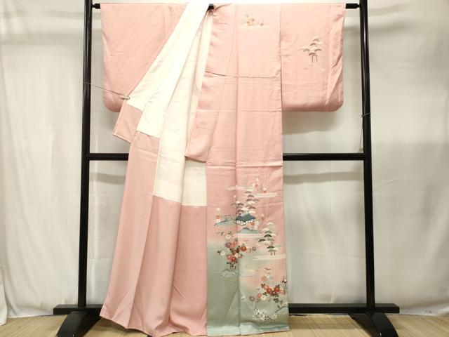 平和屋着物■訪問着 御所解文 暈し染め 金彩 正絹 逸品 CABJ3474ev