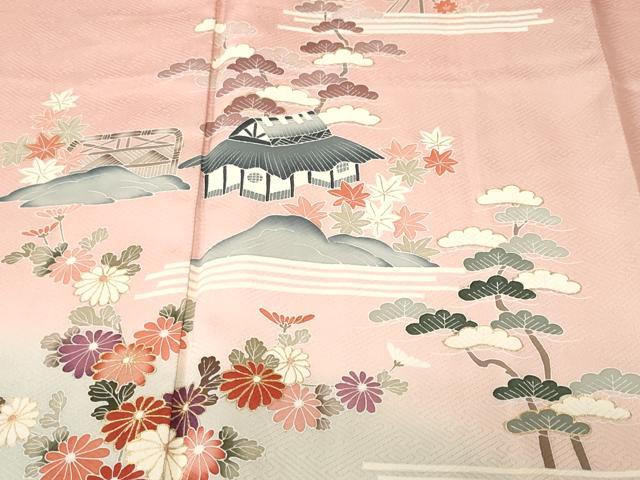 平和屋着物■訪問着 御所解文 暈し染め 金彩 正絹 逸品 CABJ3474ev