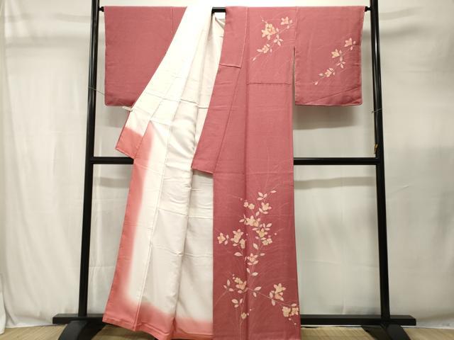 平和屋着物■訪問着 駒刺繍 枝橘文 金彩 正絹 逸品 CABJ3487ev