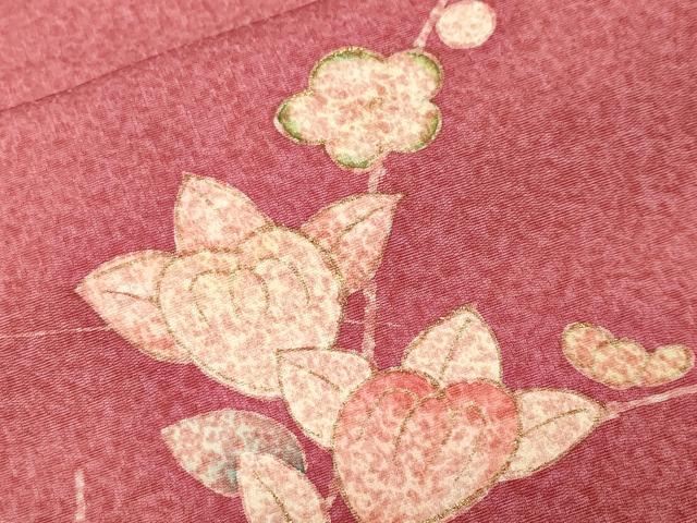 平和屋着物■訪問着 駒刺繍 枝橘文 金彩 正絹 逸品 CABJ3487ev