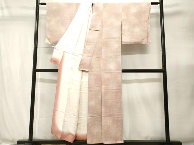 平和屋着物■上質な小紋 霞文 暈し染め 正絹 逸品 CABJ3488ev