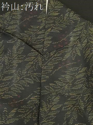 平和屋着物■本場大島紬 枝葉文 正絹 逸品 CABJ3493ev