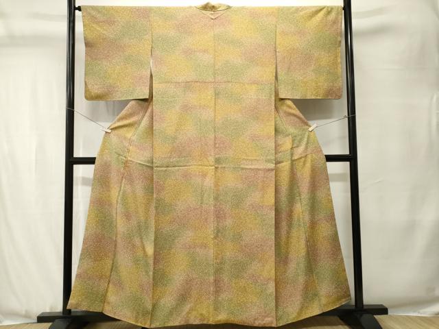平和屋着物■上質な小紋 霞霰文 暈し染め 正絹 逸品 CABJ3494ev