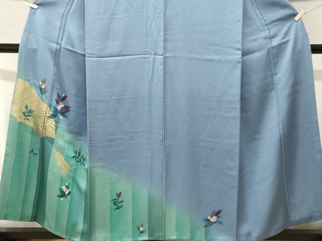 平和屋着物■訪問着 作家物 枝花文 暈し染め 金銀彩 正絹 逸品 CABJ3496ev