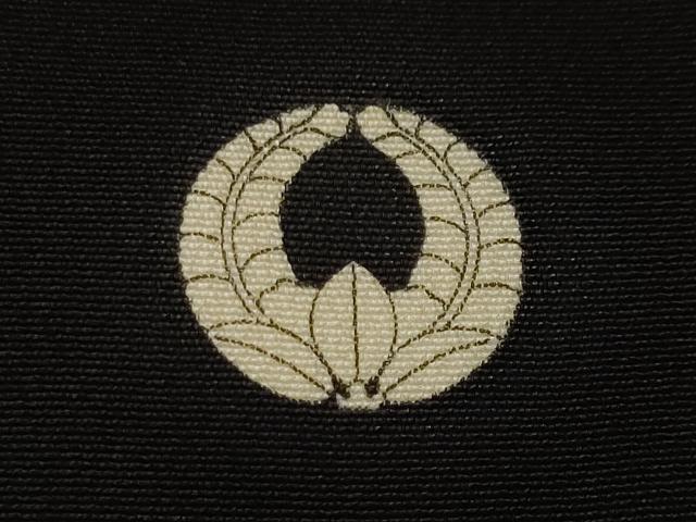 平和屋着物■谷崎潤一郎の世界 黒留袖 駒刺繍 御所車飛鶴枝花文 暈し染め 金彩 正絹 逸品 CABJ3504ev